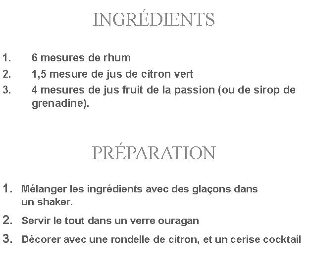 Préparation
