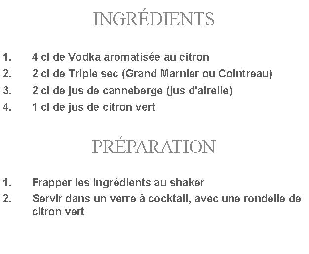 Préparation